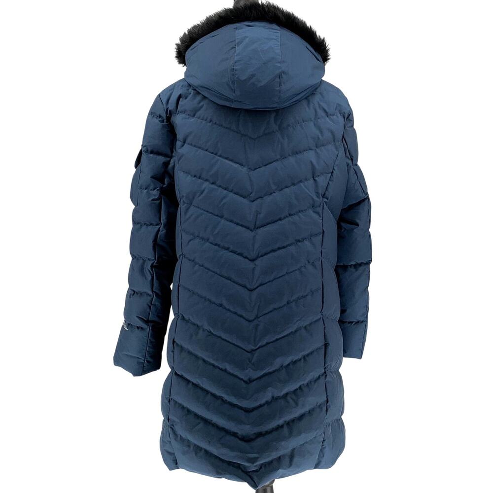 Eddie Bauer Sun Valley Down Parka Coat Women's XXL Navy Blue Puffer Hood NWOT - Picture 9 of 13